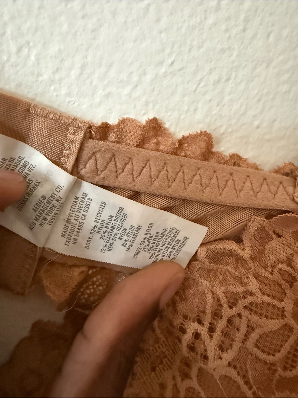 aerie Lace Bralette in Warm Tan - Picture 6 of 6